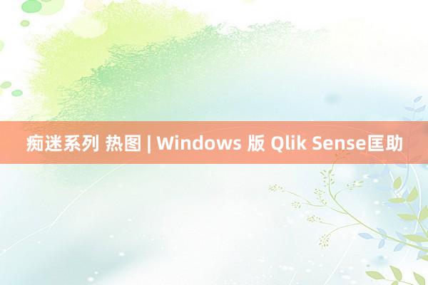 痴迷系列 热图 | Windows 版 Qlik Sense匡助