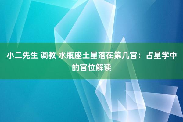 小二先生 调教 水瓶座土星落在第几宫：占星学中的宫位解读